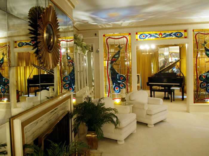 The living room is one of the most famous rooms in the house and is where guests would enter.