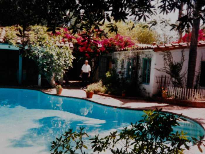 Though the pool is the best feature, the four-bedroom house also has a citrus orchard.