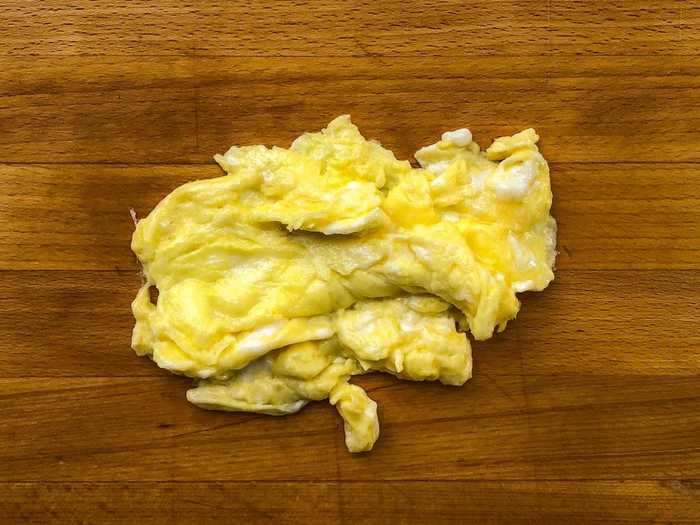 Putting the butter in the pan at the same time as the eggs made for a creamy scramble.