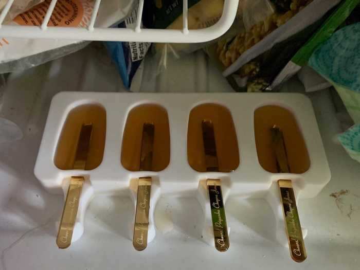 The popsicles have to freeze for three hours.