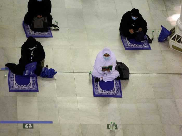 They are also expected to bring their own prayer mats to limit contact with other people.