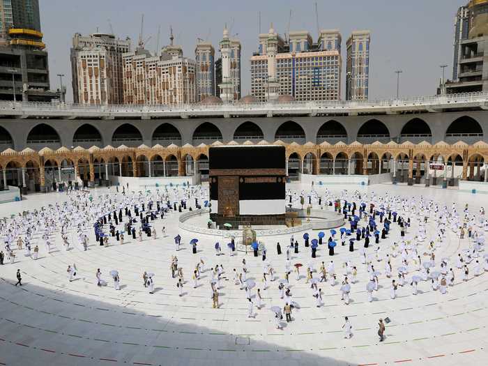 A maximum of 10,000 pilgrims are expected to participate this year — a significant scale-back from the usual two million-strong crowd.