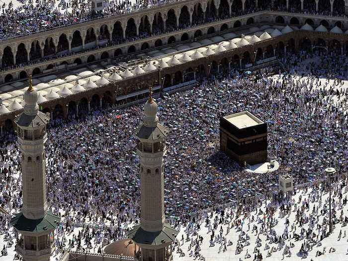 This is what crowds looked like in 2012 when over three million attendees made their way to Mecca. That year saw the highest attendance in a ten-year period, according to Statista.