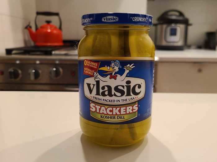 Kosher dill Stackers should have a really strong flavor