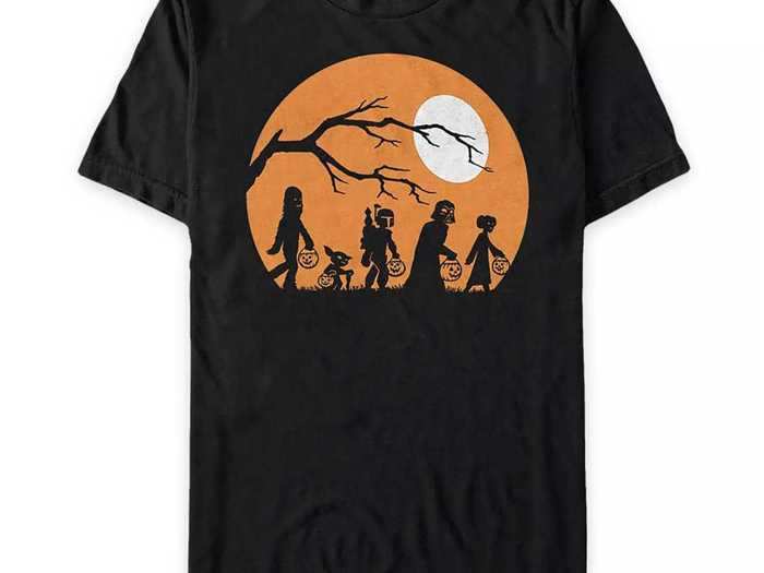 "Star Wars" fans can wear their Halloween spirit on their chest with this T-shirt.