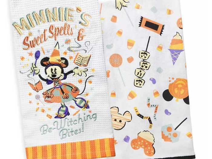 This Minnie Mouse kitchen-towel set can bring Halloween spirit to the most mundane tasks, like cleaning up spills and dirty dishes.