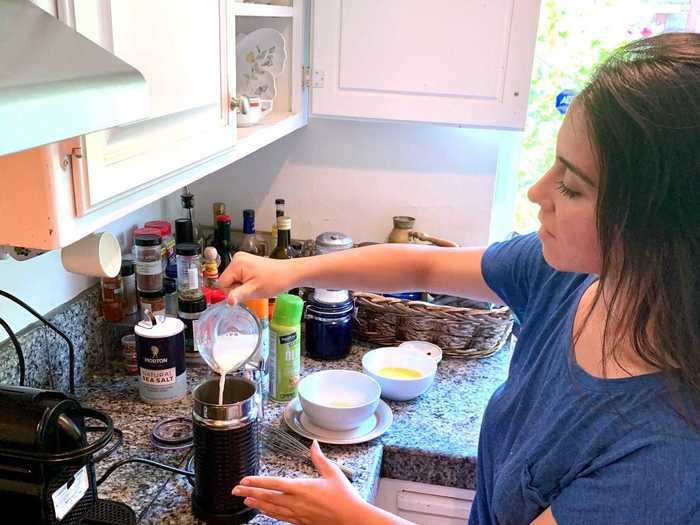 After many rounds with the frother — and many, many eggs — it was clear that a cappuccino machine can do more than just make coffee.