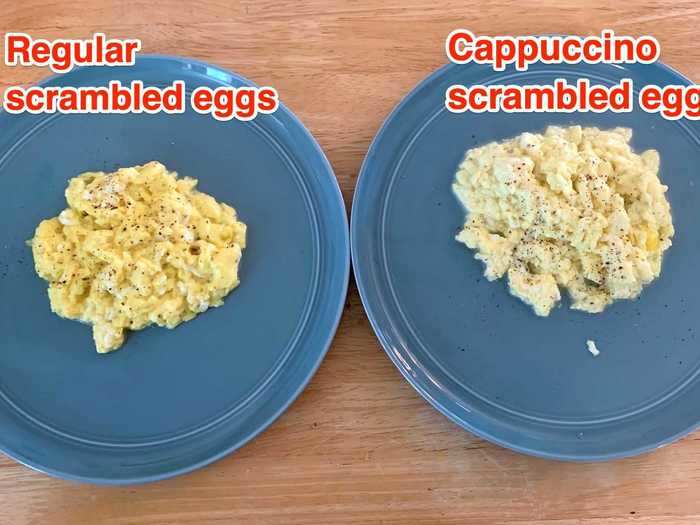 When I put the two plates of scrambled eggs next to each other and gave them a taste, the winner was clear.