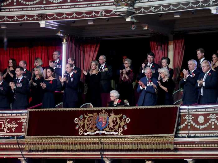 However, the couples, who were seated away from each other at the event in London