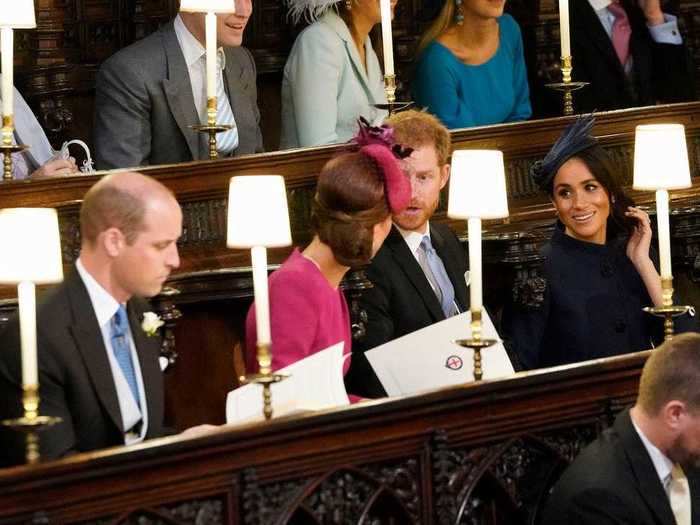 They chatted at Princess Eugenie