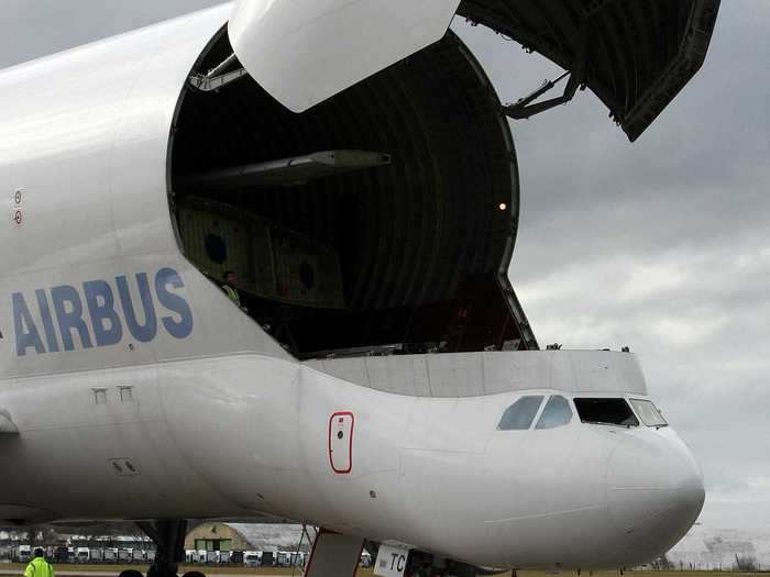 But Airbus only uses the jets to transport its own freight around the world and no airline currently has one.