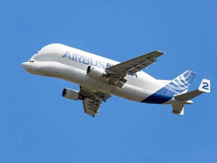 Two of the only twin-engine jets to have a nose door are the Airbus Beluga and Beluga XL jets.