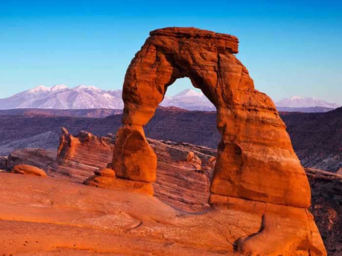 Red rock arches like this can be found at which aptly named national park?