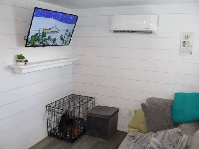 Burger said having a living room for everyone to fit in was very important when she designed her house.