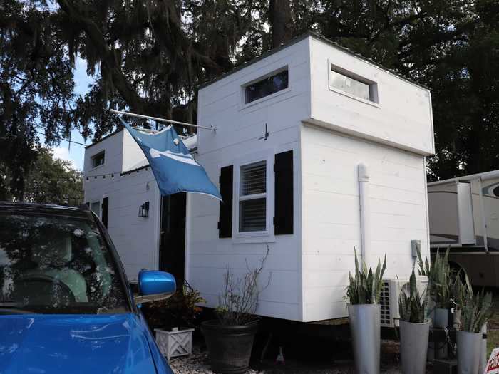 Her 270-square-foot house cost her $40,000 to build.