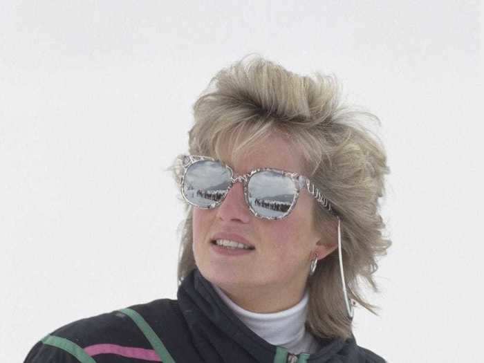 The princess was always on trend while she was on the slopes.