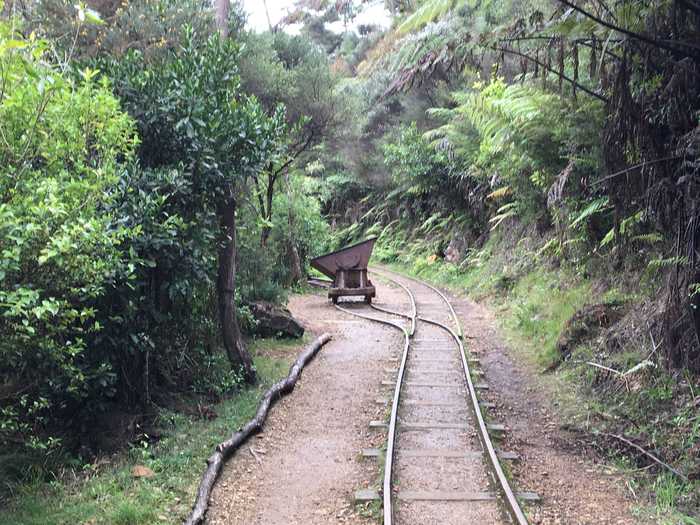 Some of the old railways along the Rail Tunnel Loop still contain mining carts.