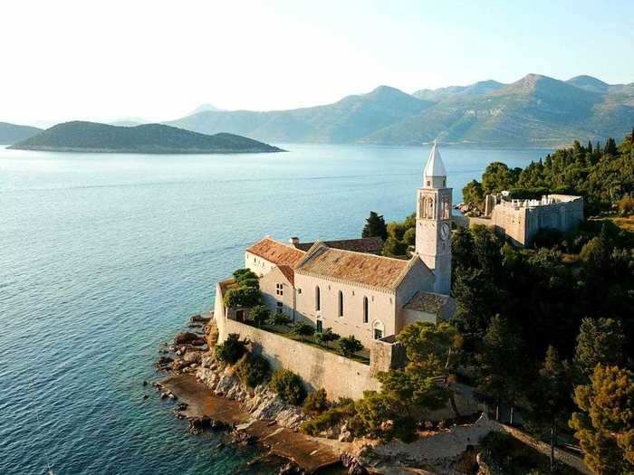 The monastery, aptly named LOPUD-1483 for its location and founding date, sits off the southern coast of the Croatian island Lopud, near Dubrovnik, Croatia.