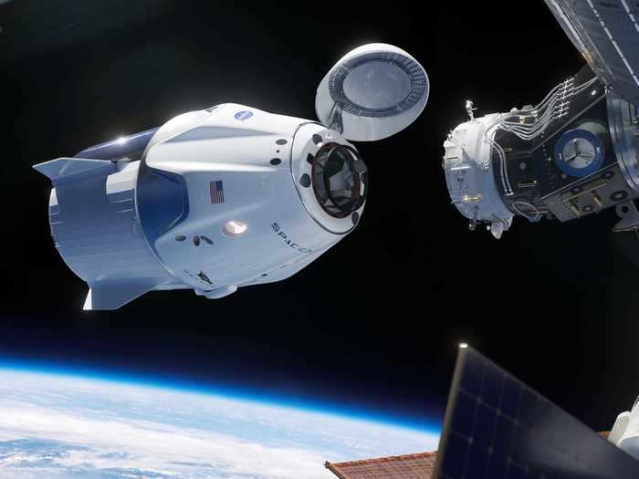 Crew Dragon will then gently fire its thrusters to propel itself away from the orbiting laboratory.