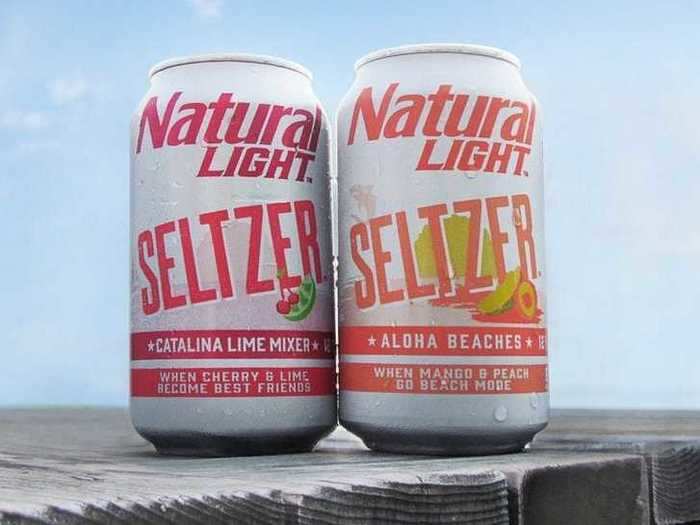 Natural Light Seltzer comes in three fruit flavors.