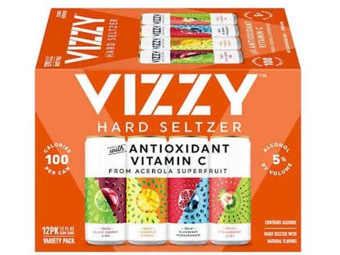 Vizzy Hard Seltzer comes in four fruit-combining flavors.