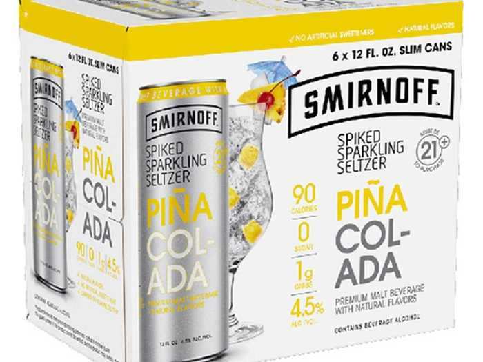 Smirnoff Spiked Sparkling Seltzer comes in fruit- and rosé-themed flavors.