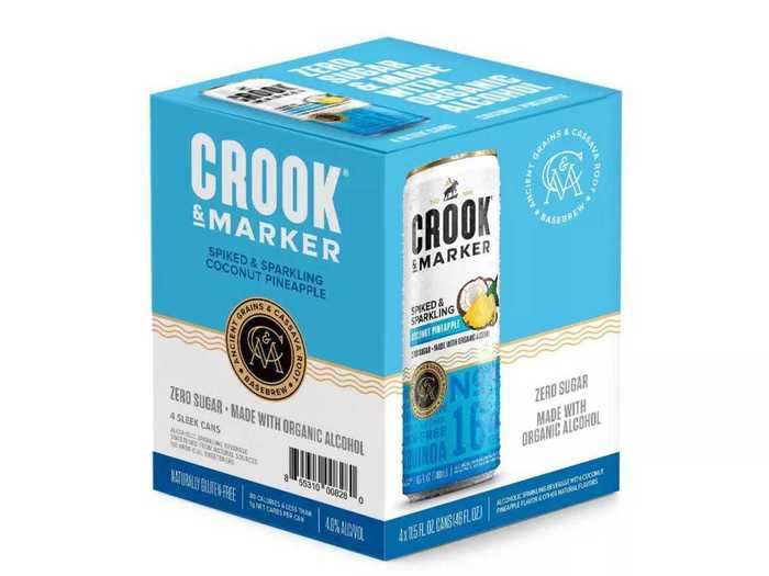 Crook and Marker Spiked and Sparkling drinks are made with organic alcohol.