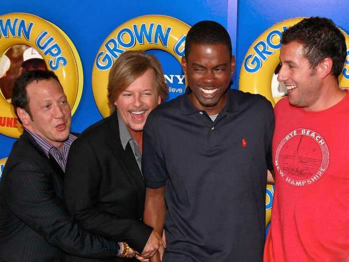 Rob Schneider, David Spade, Chris Rock, and Adam Sandler are one of the most famous groups of friends "SNL" ever saw.