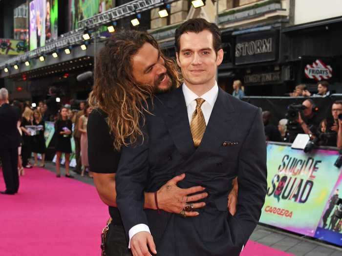 Jason Momoa and Henry Cavill have taken their friendship to superhuman heights.