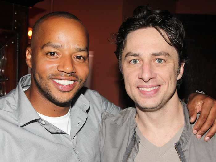 Zach Braff and Donald Faison remained friends after "Scrubs," and they even host a podcast about the show now.