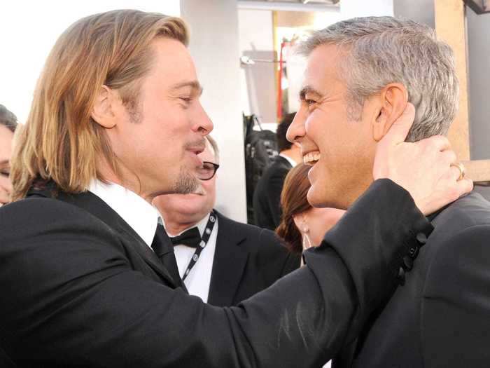 George Clooney and Brad Pitt frequently prank each other.