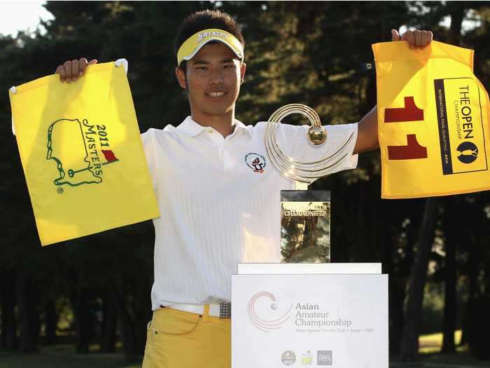 Hideki Matsuyama in 2010 (age 18)