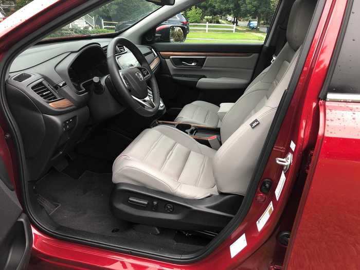 As far the interior contest goes ... well, there is no contest. The premium leather treatment, with heated seats, completely blew away my more utilitarian RAV4.