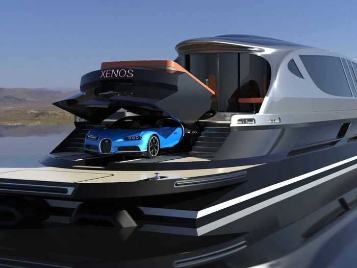 Not only that — the yacht has a compartment to store your new Chiron while out on the high seas.