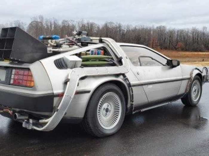 The final replica up for auction is, without a doubt, one of the most iconic movie cars of all time — the time-traveling DeLorean DMC-12 from "Back to the Future."