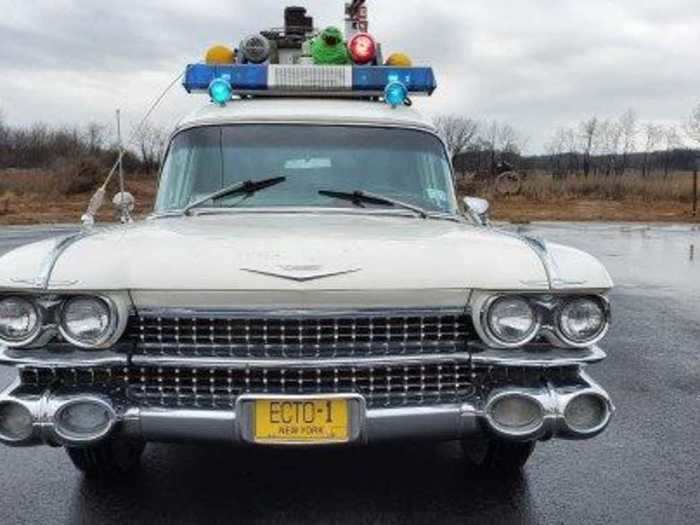 The second vehicle up for auction is a replica of the Ecto-1, which the Ghostbusters used to get around New York in the 1984 film.