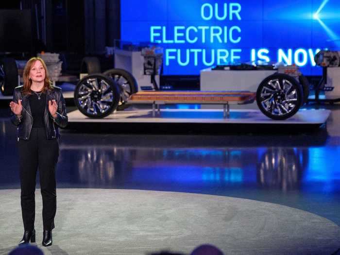 General Motors and CEO Mary Barra committed to an electric destiny, with a plan to launch 22 new EVs by 2023 and creating an entire battery technology, called "Ultium."