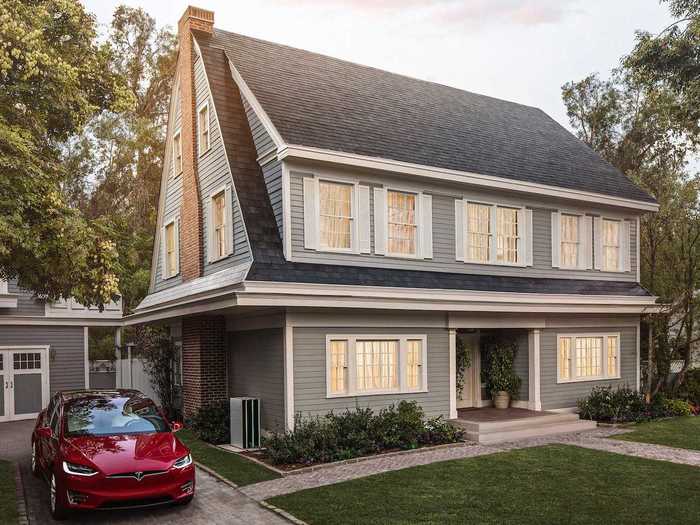 After the merger with SolarCity, Tesla introduced its Solar Roof product. The panels were the roof tiles, rather than sitting on top of the roof.