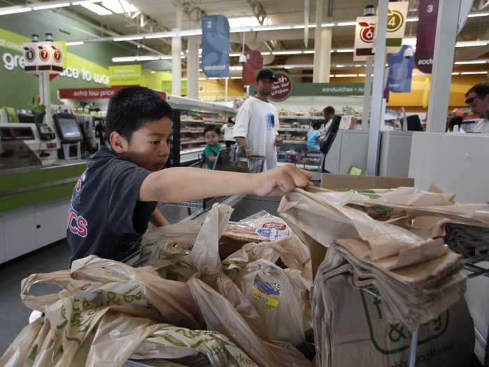 Old grocery bags tend to occupy tons of space. It