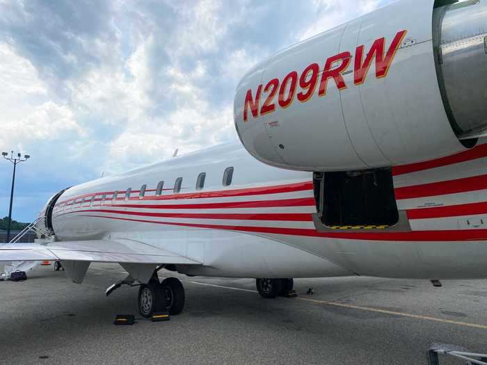 One of the other perks of using an airliner turned private jet is the massive luggage hold, so passengers don