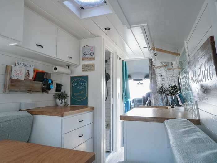 For example, Sara said her clients often want to include a stovetop in their van, but ultimately they typically decide against it because it takes up necessary counter space. "You