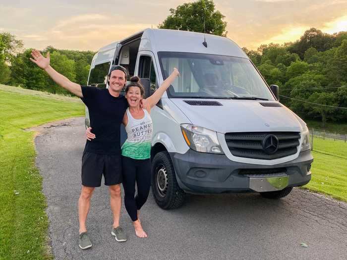 New to the van life scene, Kara and Nate Buchanan told Business Insider they bought a van when the coronavirus pandemic slashed their international travel plans and renovated it to suit their needs.