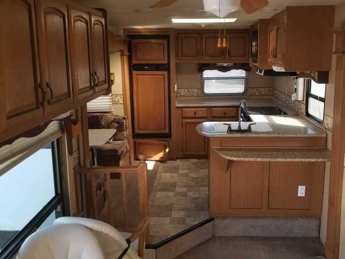 The first step was to buy an RV and then renovate it with the intention of selling it for profit.