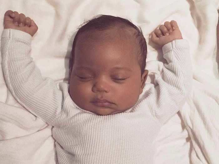 December 2015: Kim gave birth to her first son, Saint West.