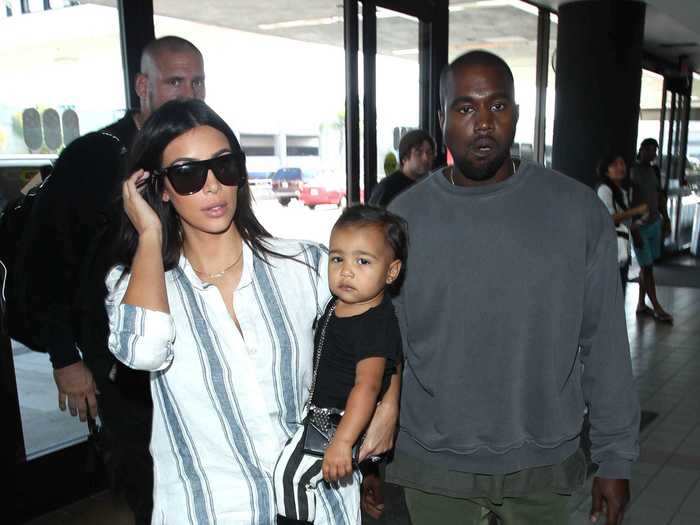 June 2013: They welcomed their daughter North West.