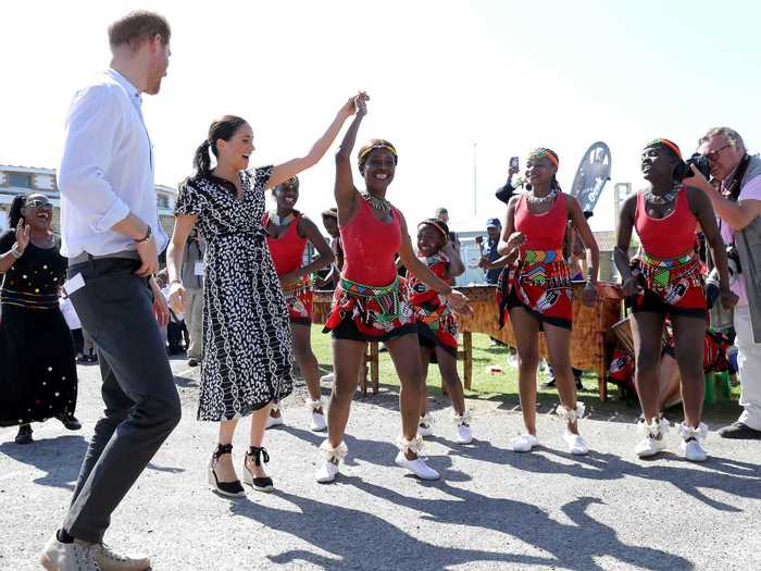 September 2019: Meghan and Harry kicked off their royal tour of Africa in the best possible way — by dancing in the street with the locals.