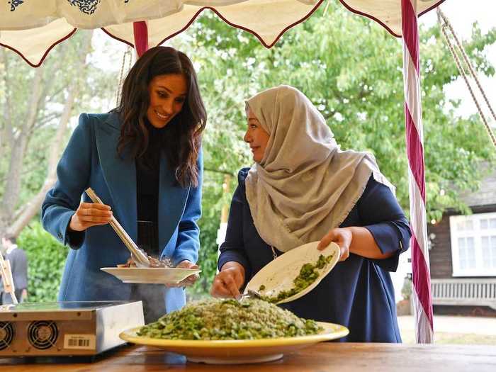 September 2018: Meghan curated a charity cookbook to help the Grenfell Tower victims.