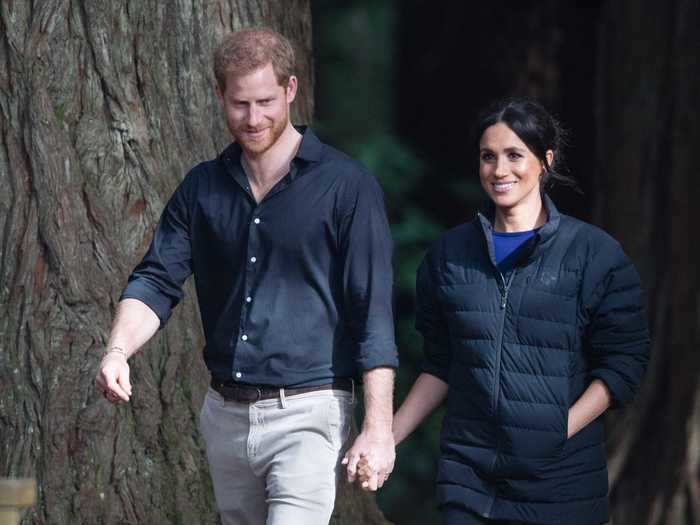 While Prince Harry and Meghan Markle visited New Zealand as part of their 2018 royal tour, the duchess was pictured wearing a puffer jacket during a nature hike.