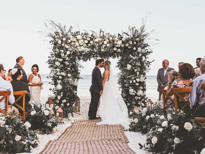 Simple but meaningful additions, like floral archways, show a planner