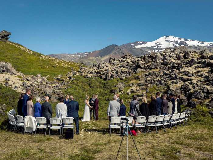 Natural landscapes made for the ideal wedding for some.